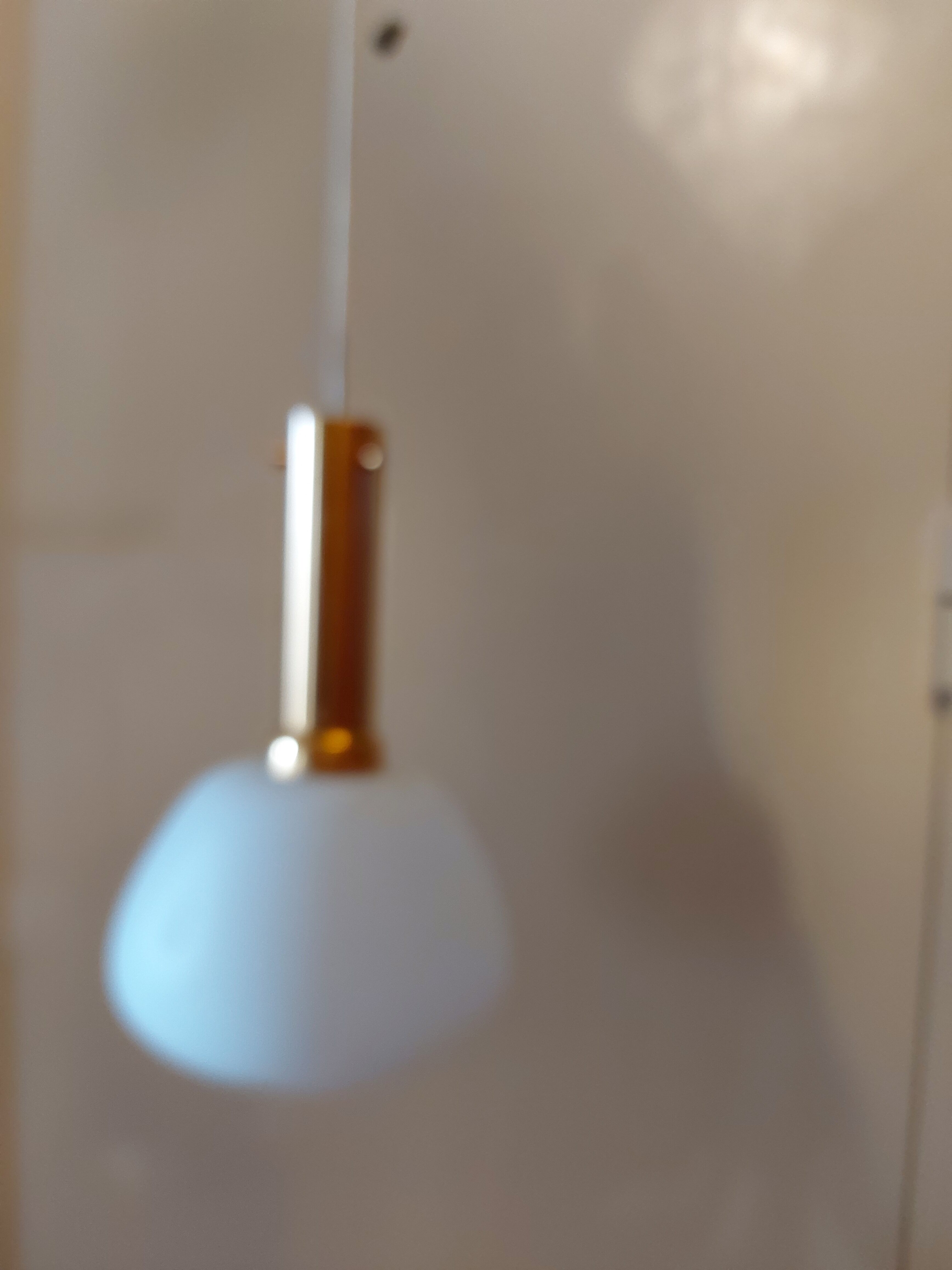 Hanging design white opaline