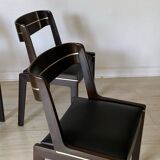 3 1930s leather chairs