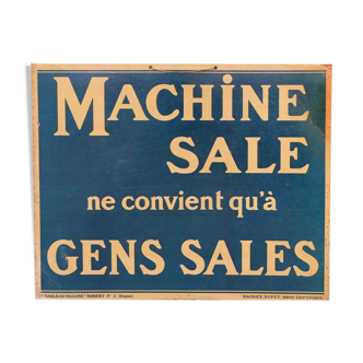 Vintage factory sign "Tableau - Maxime" Robert No.2