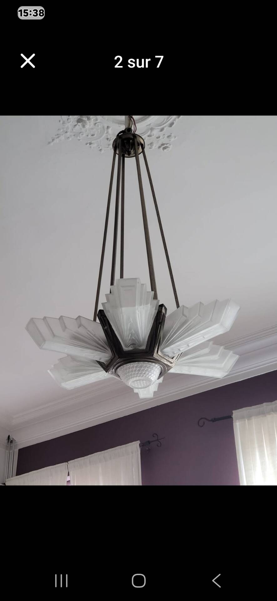 Lustre art déco 1930