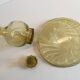 ART DECO Tray and Carafe Amber Yellow Glass