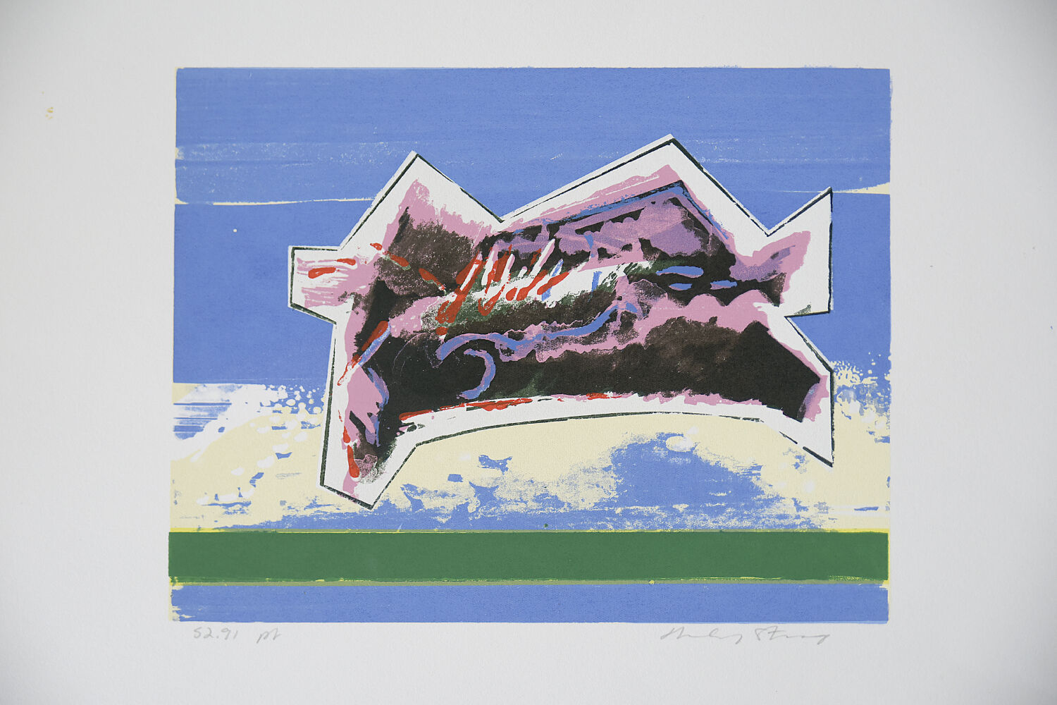 Color Lithography on Fabriano Paper by Hardy Strid, 1950s