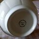 Ceramic salad bowl with vine leaves