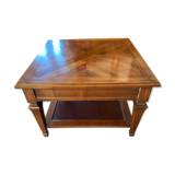 Square walnut table