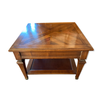 Square walnut table