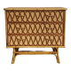 Commode en rotin vintage