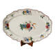 large oval dish Digoin Sarreguemines model Agreste, 1960