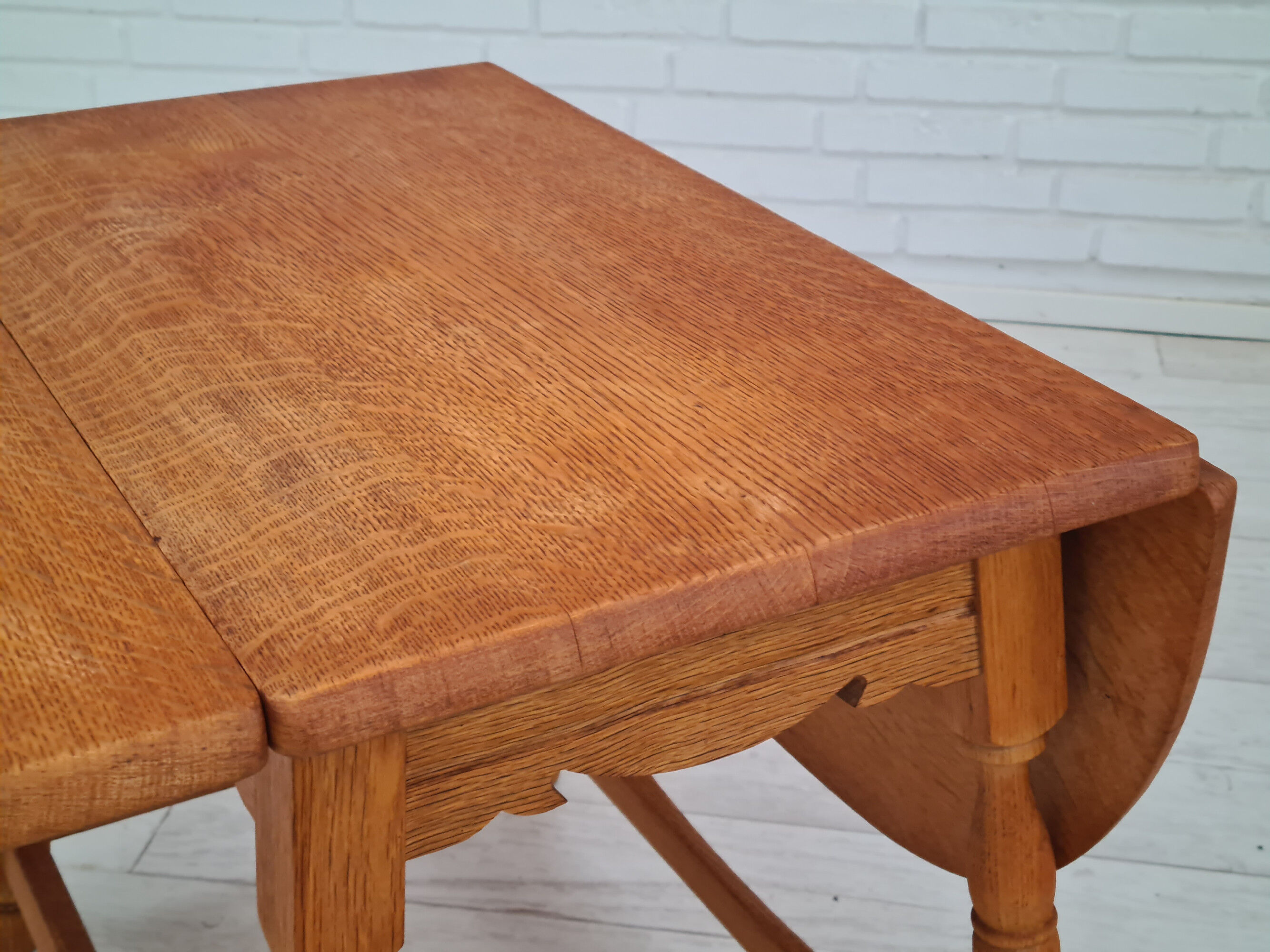 60s, coffee table, Danish design, Henning Kjærnulf style, oak, original very good condition