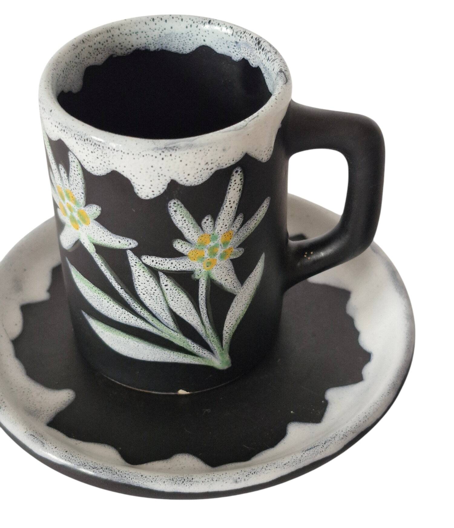 Duo of Vallauris Fourmaintraux cups