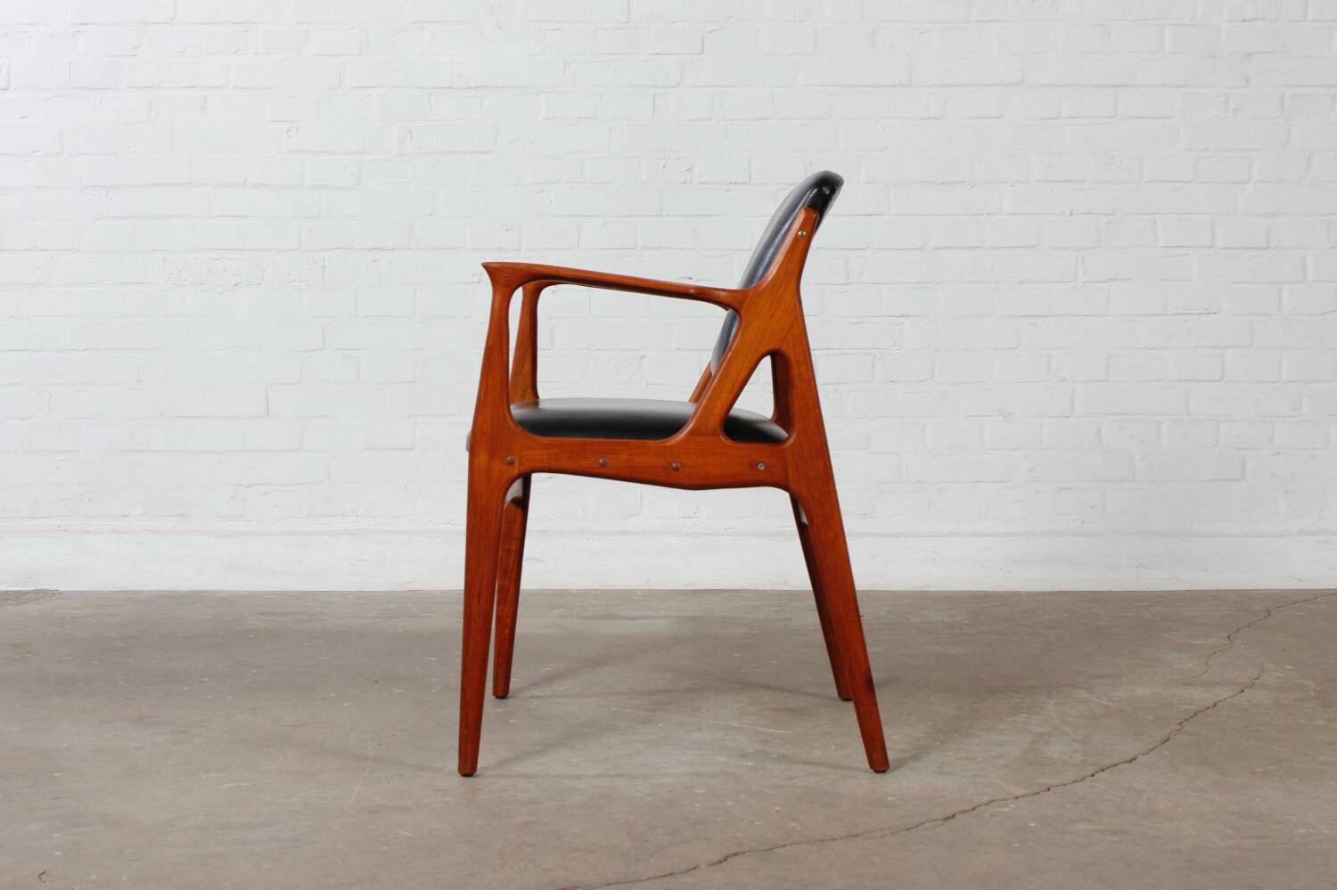 Vintage Teak Stuhl Design Arne Vodder Danish Mid Century