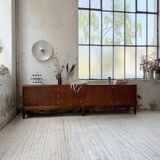 Enfilade teck XL années 60 constructiviste