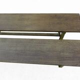 Farm table set and its 2 benches