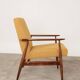 Fauteuil scandinave jaune moutarde bouclé conclu par H.Lis