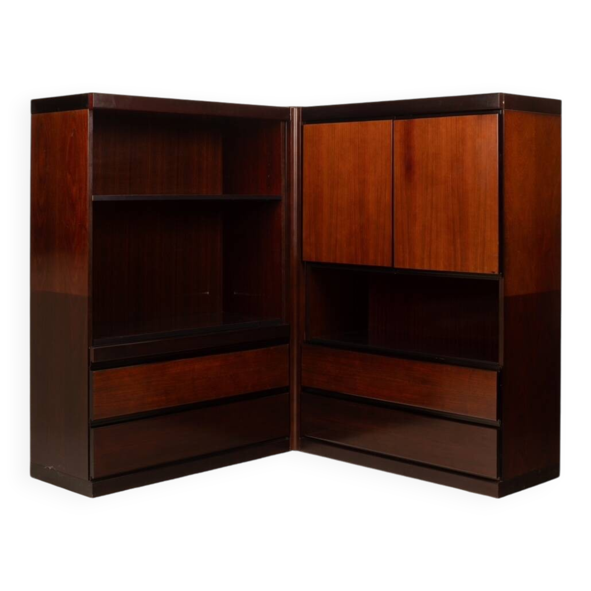 Coppia di Armadietti e Bar "S11" di Angelo Mangiarotti per Sorgente dei Mobili