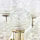 Mid-Century Murano Glass & Brass Flush Mount/Ceiling Light from Doria Leuchten, Germany, 1960s