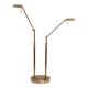 Stunning Ben Demmers Brass double l table lamp 1980s