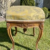 Piano stool in walnut style louis xv
