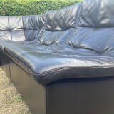 Incanto Italy modular corner sofa in brown leather