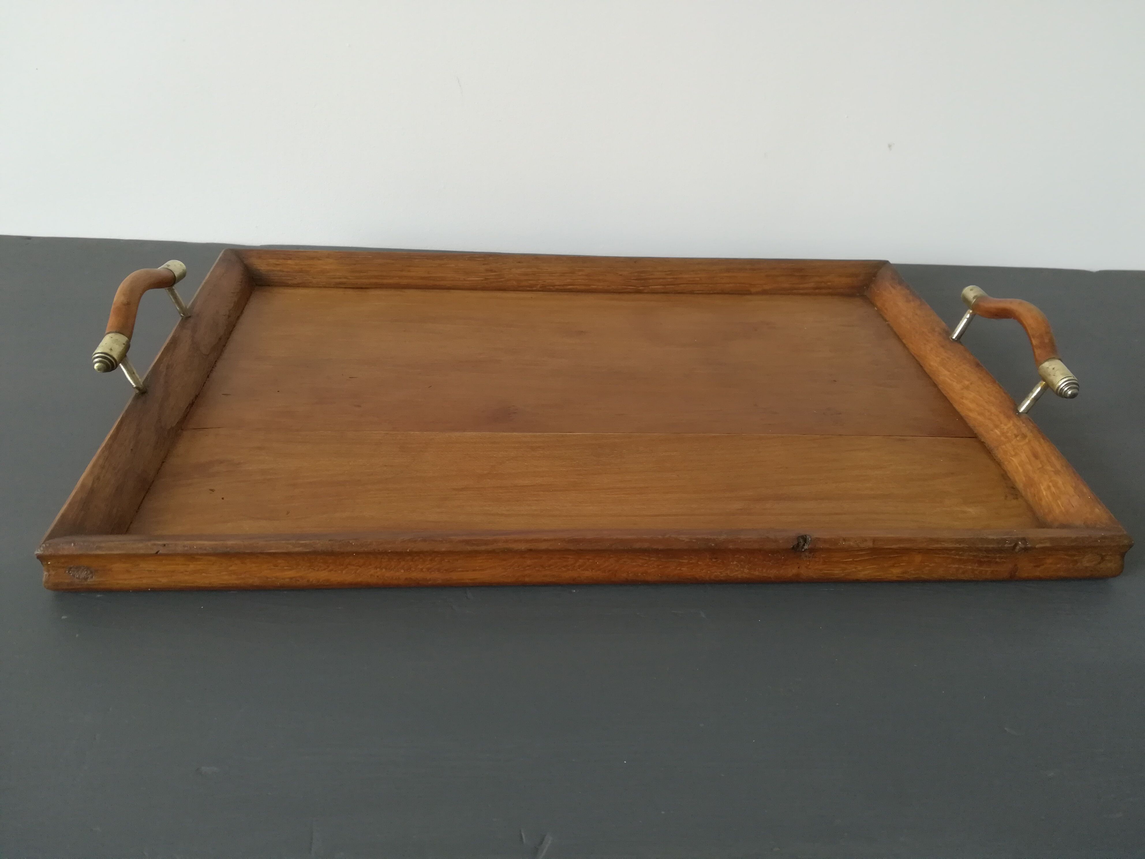 Old wooden tray
