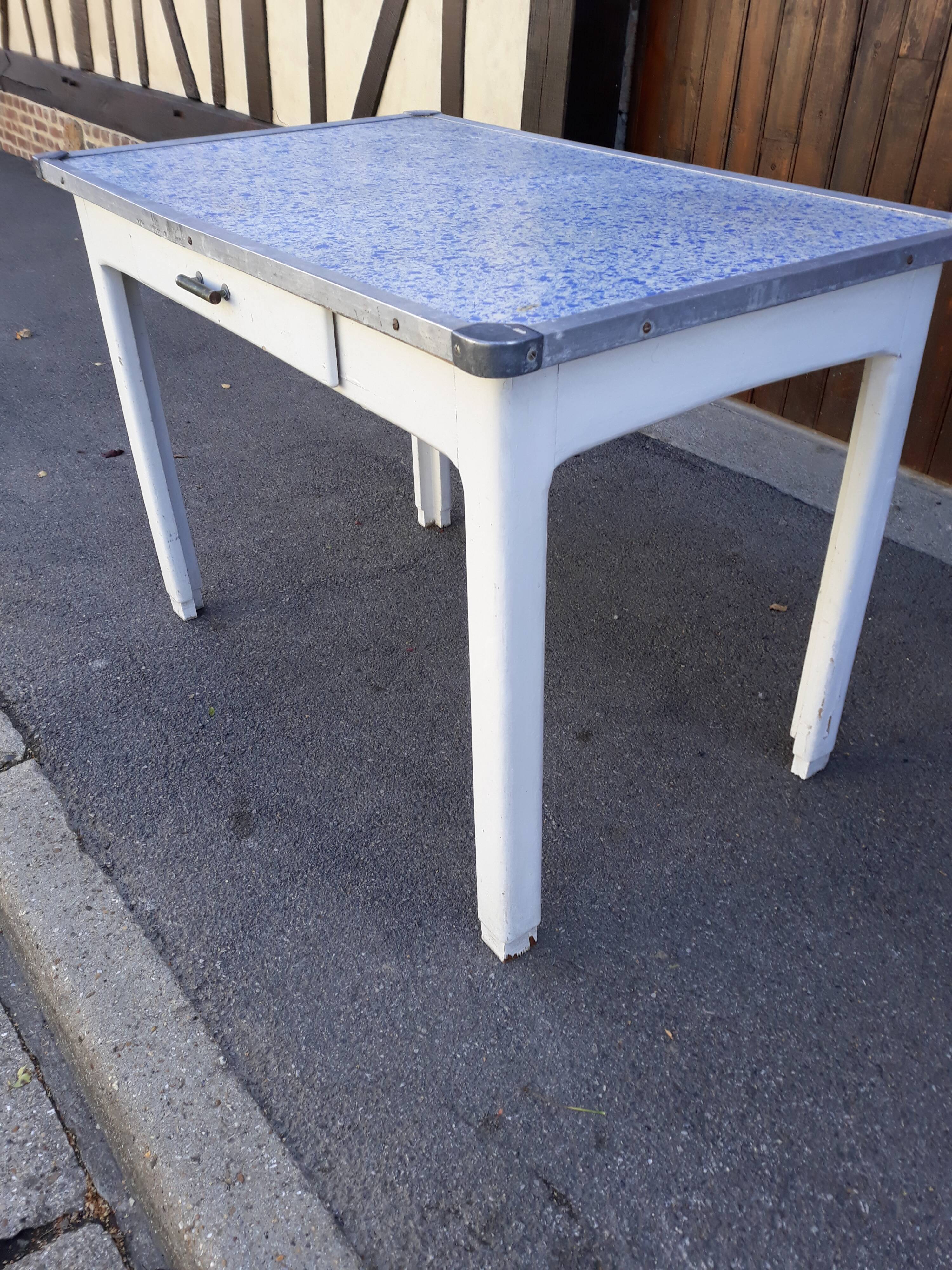Vintage wooden kitchen table