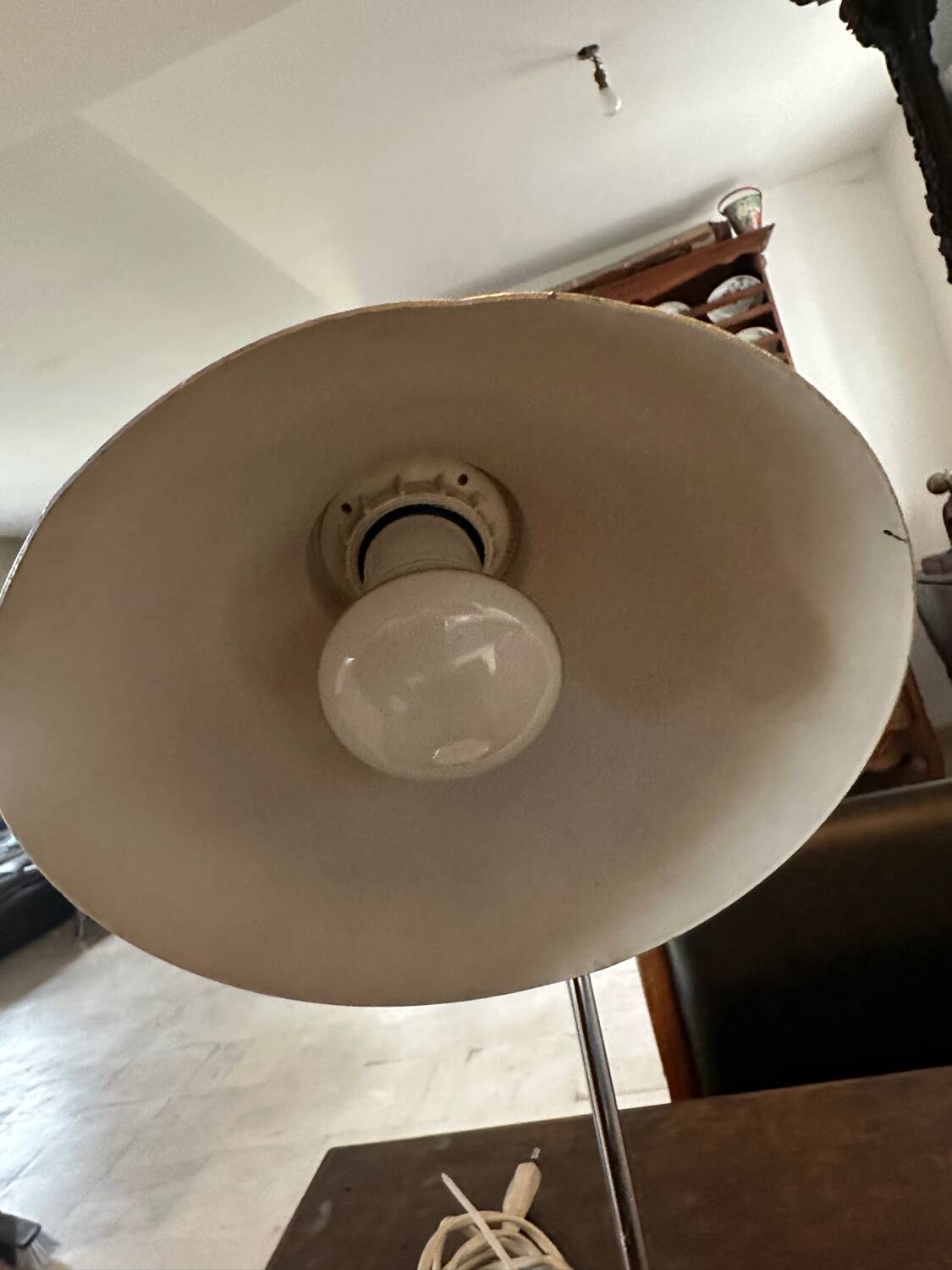 Grey desk lamp, Italy, 1960s