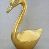 Pair of swans brass