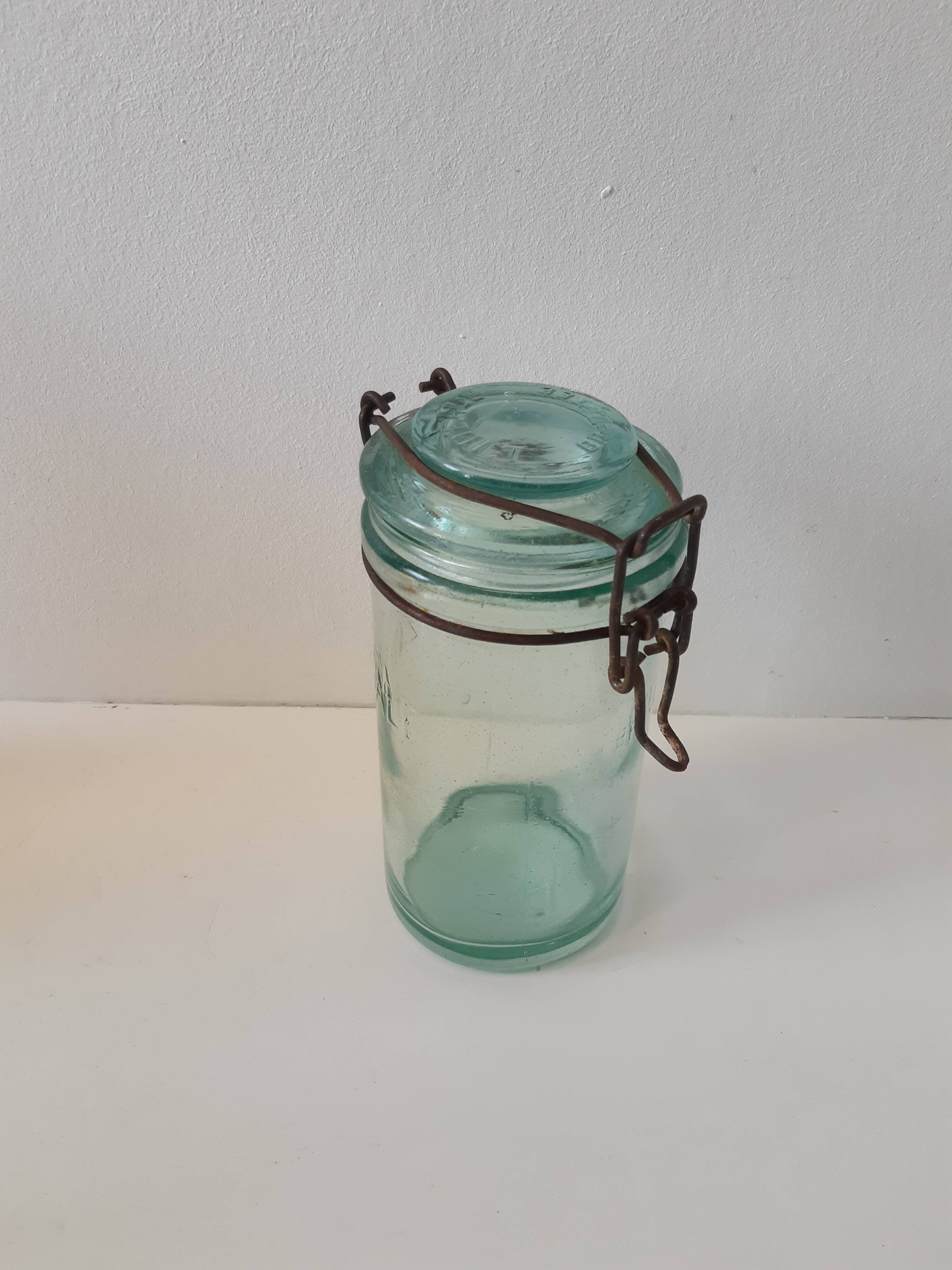 Pot en verre l'idéale vintage