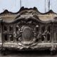 Art nouveau planter in silver metal