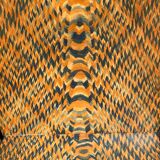 Pair of 2 atypical armchairs wood, chrome and leather vintage 1980