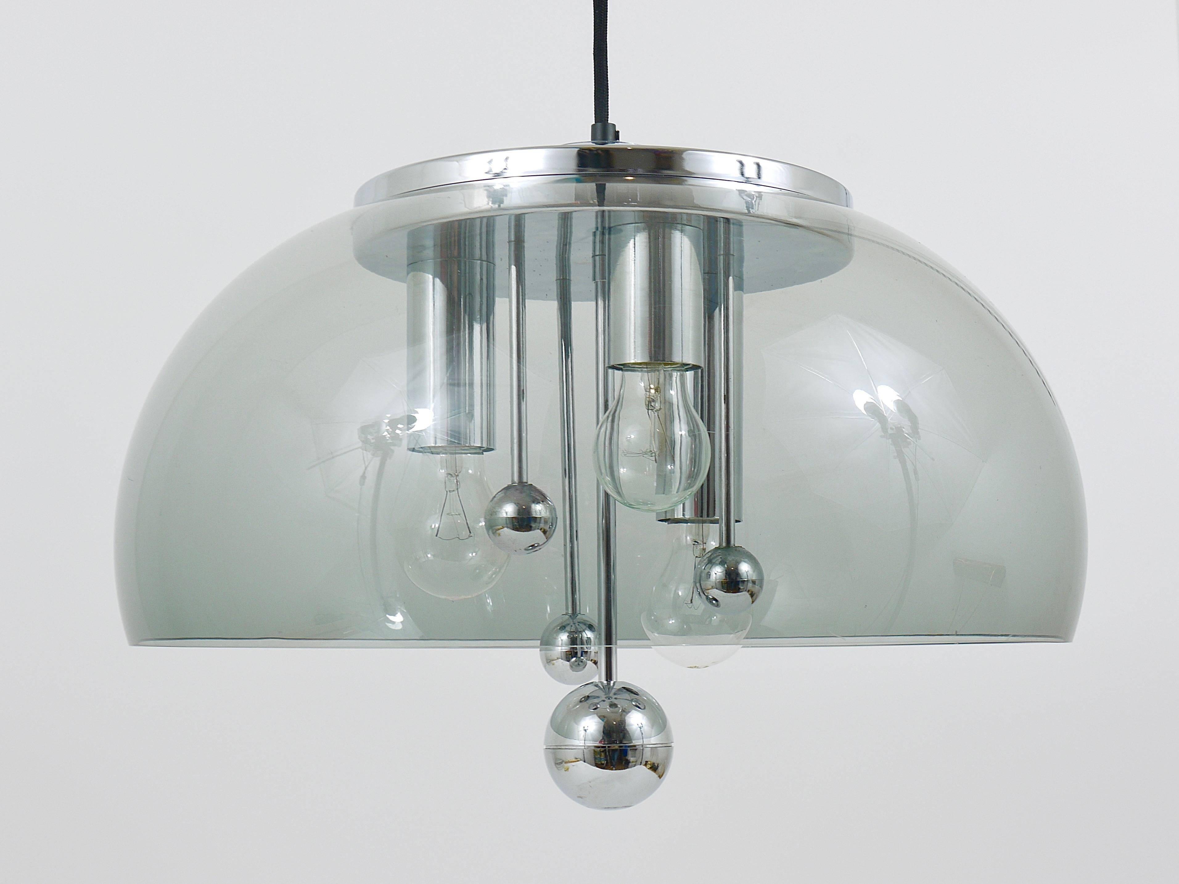 Doria mid-century suspension globe, Germany, 1970s