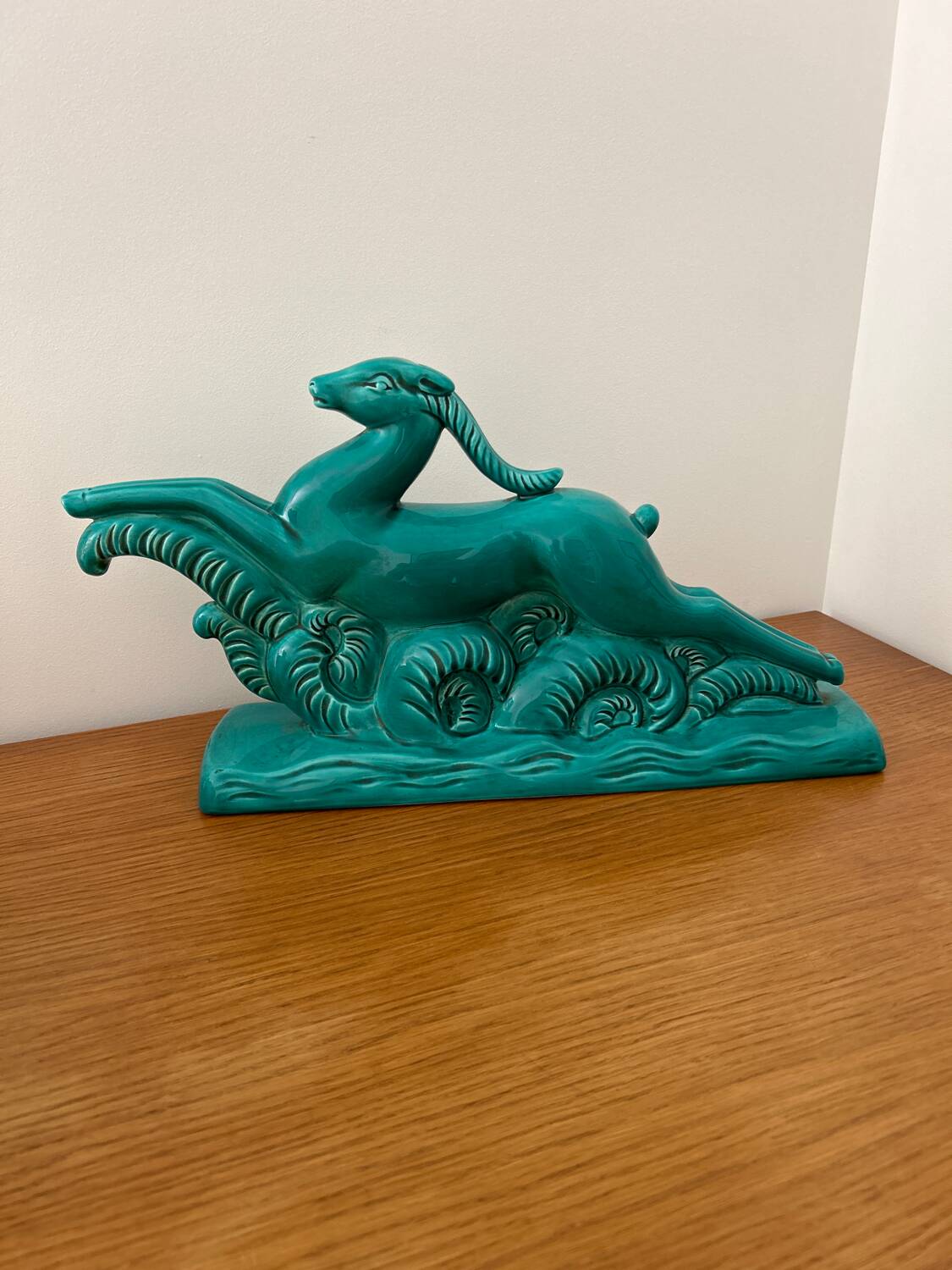 Ceramic antelope decoration
