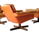 Set of Leather Sofa & 3 Armchairs by Sven Ivar Dysthe, Norway 1960's