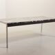 Kho Liangh Black Marble and Brushed Steel Coffee Table by Artifort 1960s