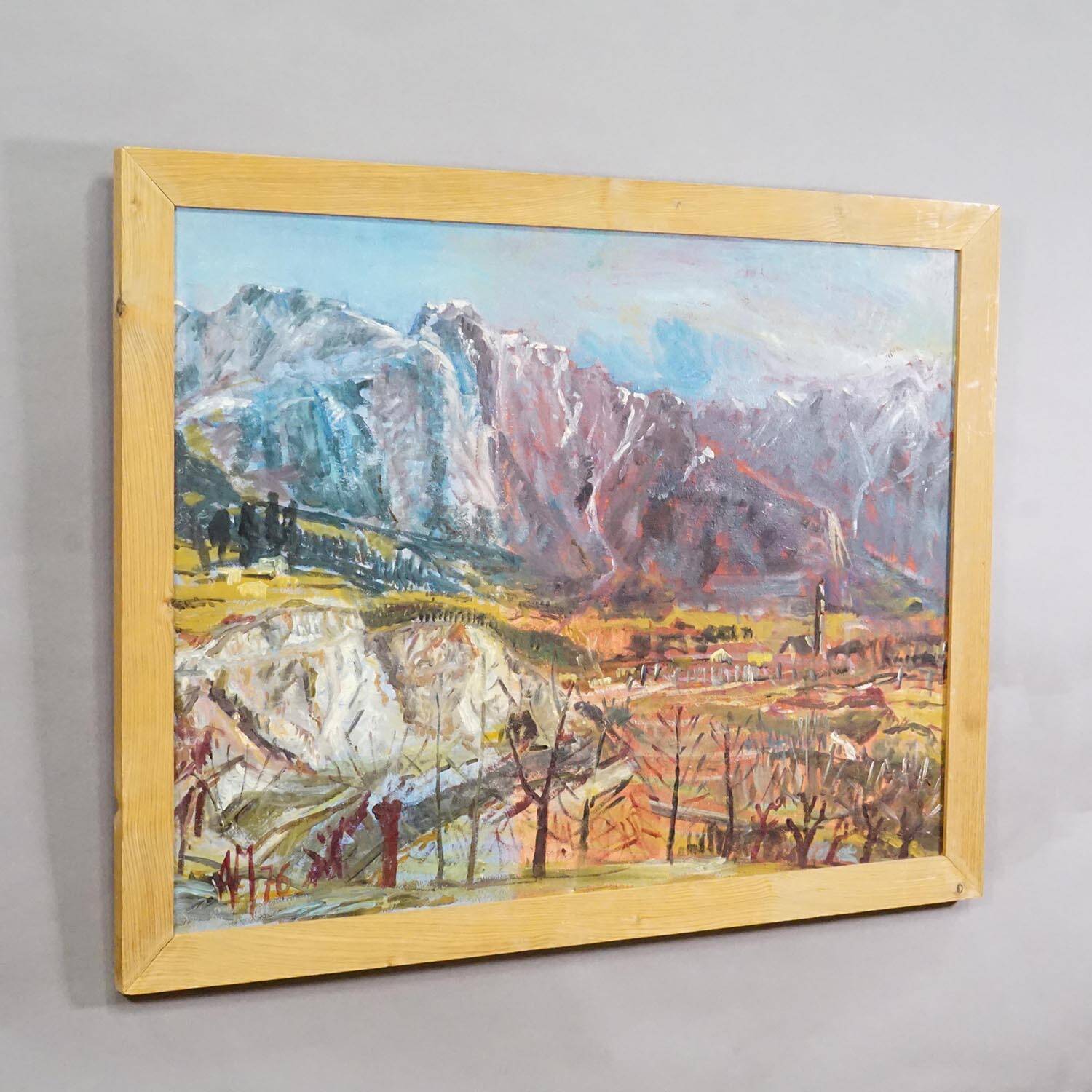 Oil painting by Alexander Michael – South Tyrol, 1976