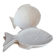 Vintage white ceramic fish serving set – Set of 4 pieces