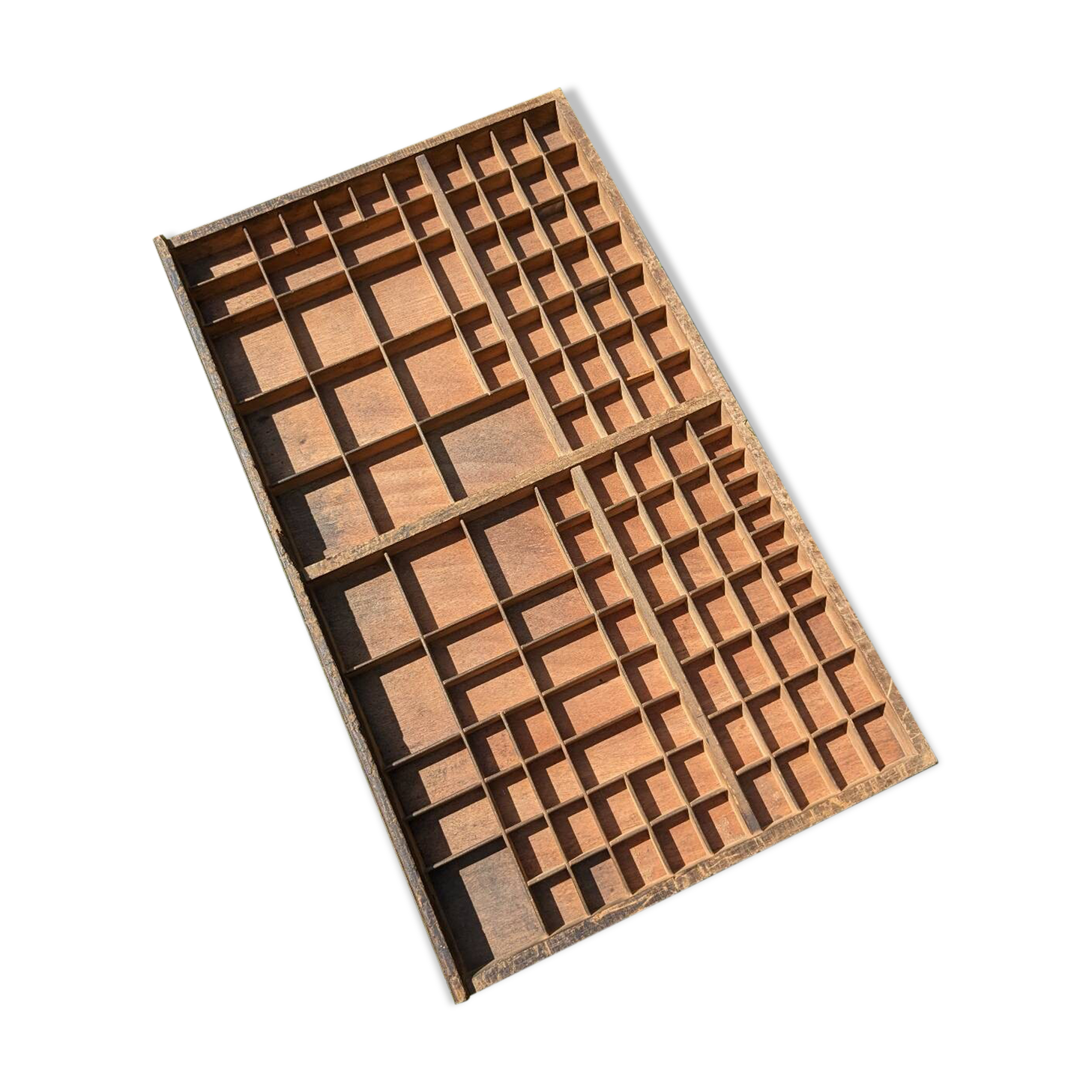 Vintage wooden printing rack