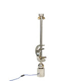 Sculptural lamp in chromed metal, 1970s