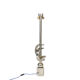 Sculptural lamp in chromed metal, 1970s