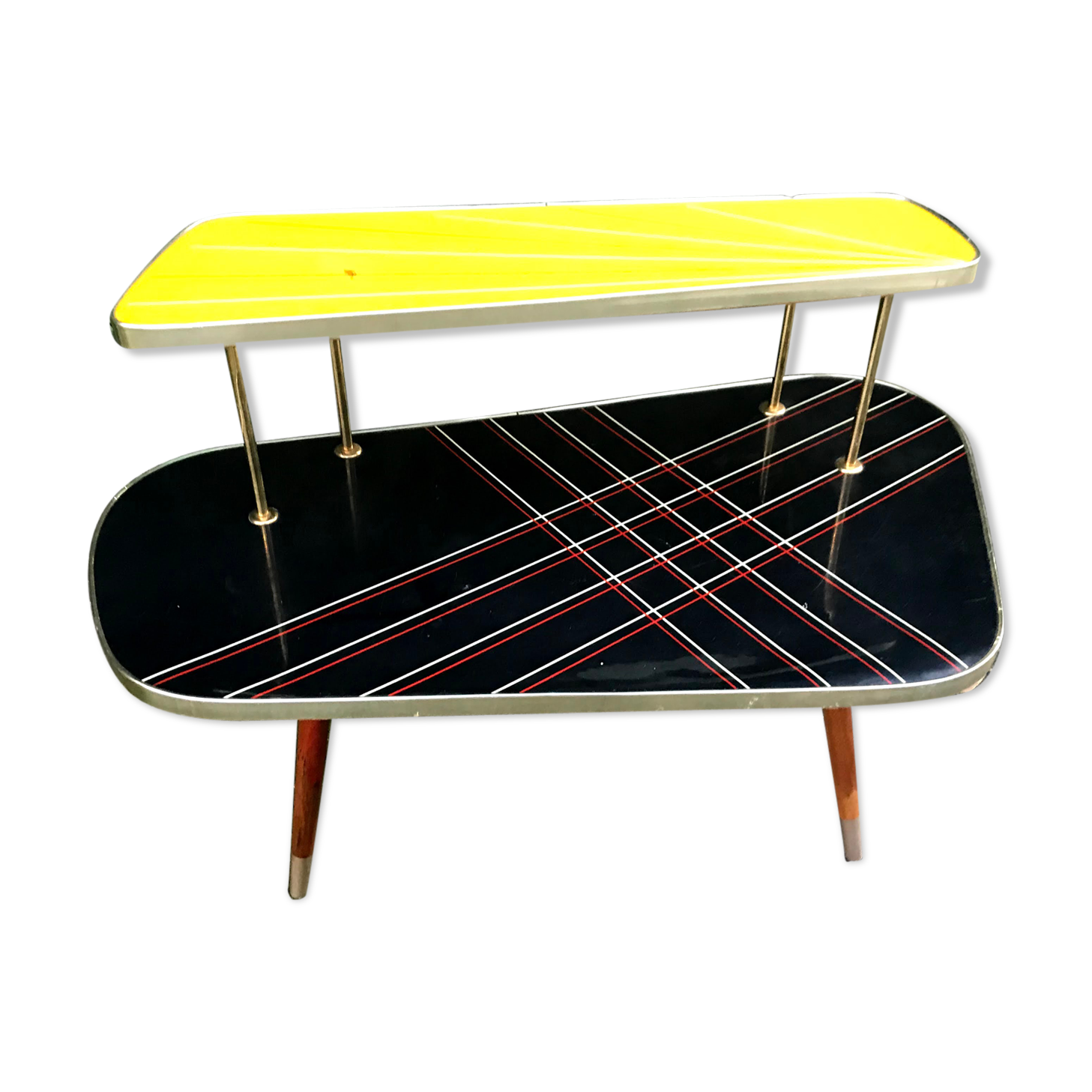 Vintage 60's plant holder formica