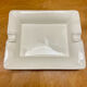White ceramic ashtray