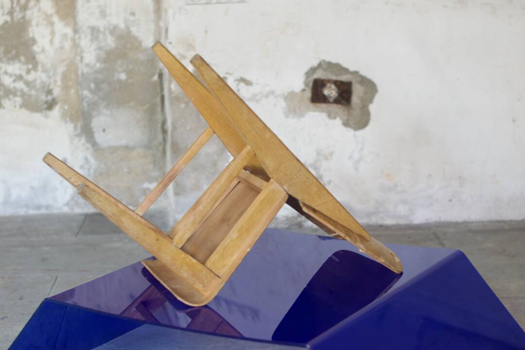 two  style wooden chairs