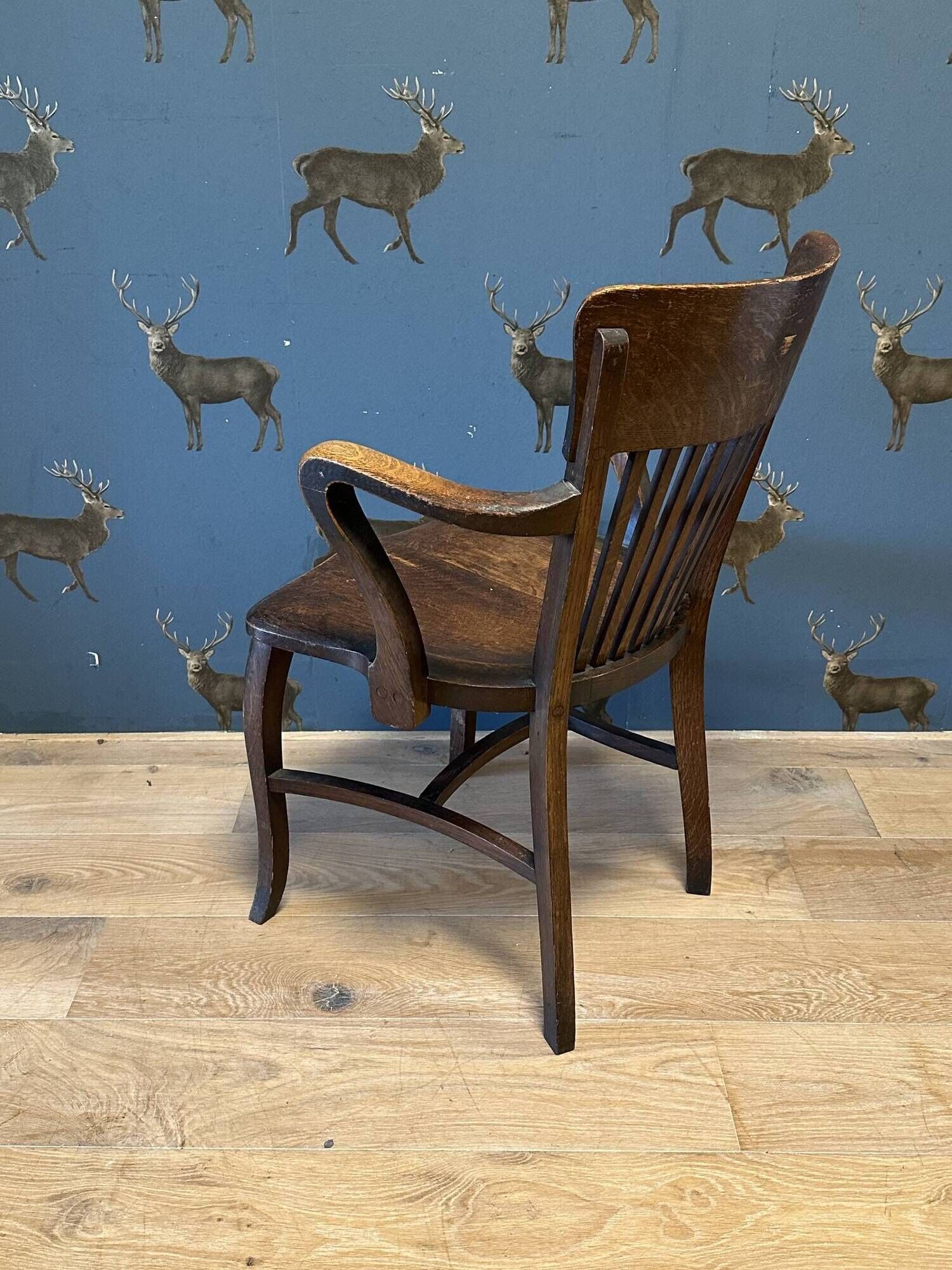 Oak vintage office chair