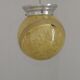 French Art Deco Ceiling Light Yellow & Gold Clichy Shade Metal Fitting 5464