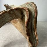 Florentine style wooden wall console