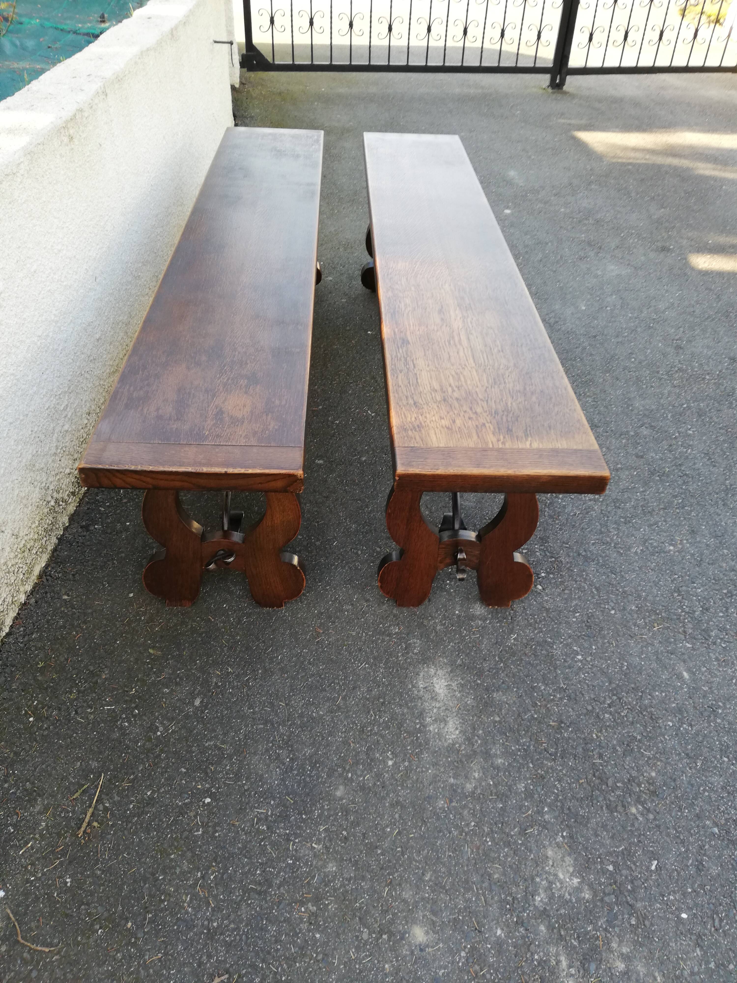 Pair of benches