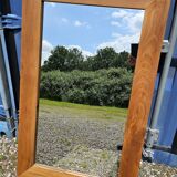 Rectangular mirror in natural teak