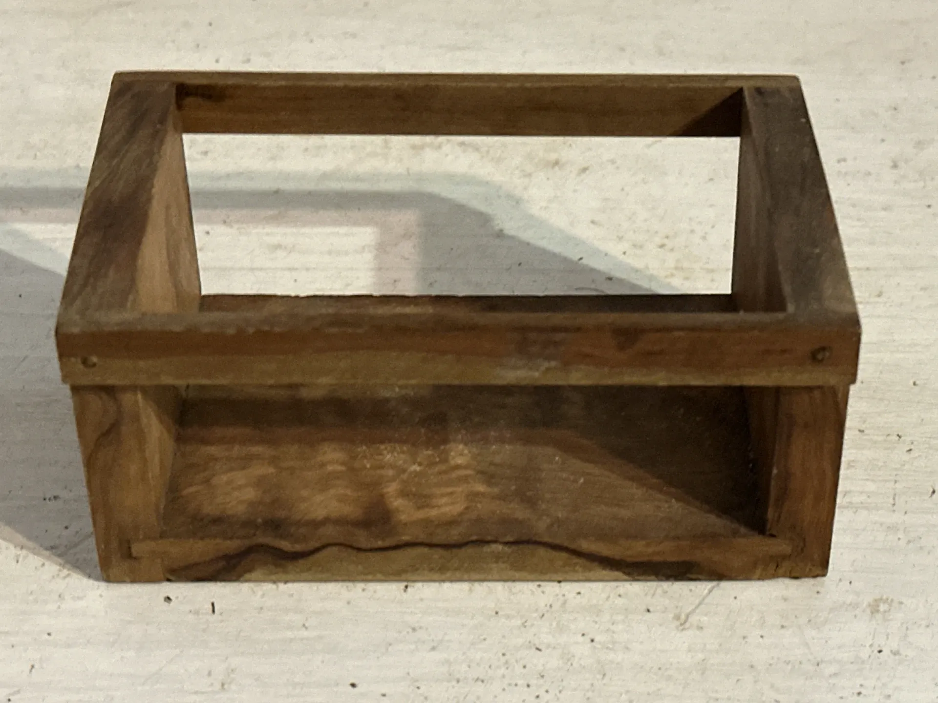 Brutalist condiment service in wood – Mid-Century 1950s