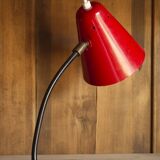 Small red table lamp, 1950's