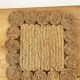 Vintage 1960s braided raffia mirror