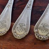 Christofle, Paris - Set of 7 dessert spoons - Empire style